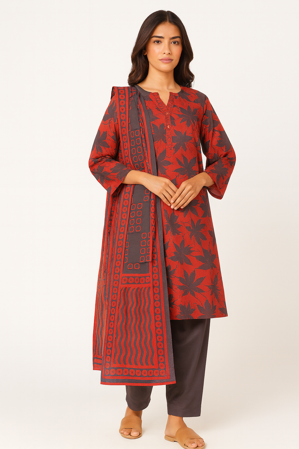Alkaram Digital Printed Khaddar 3PC