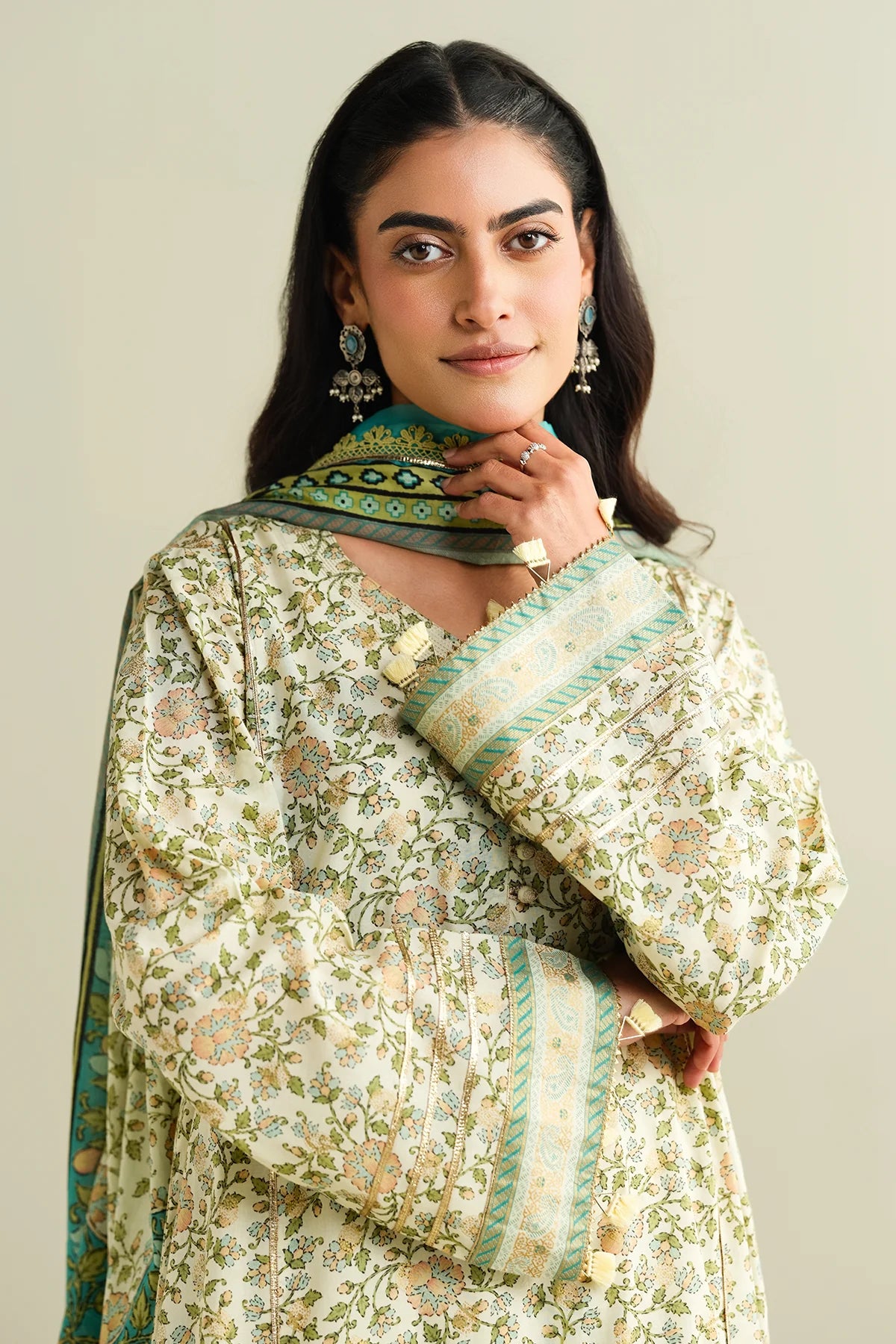 Kayseria Digital Printed Cambric Cotton 3PC