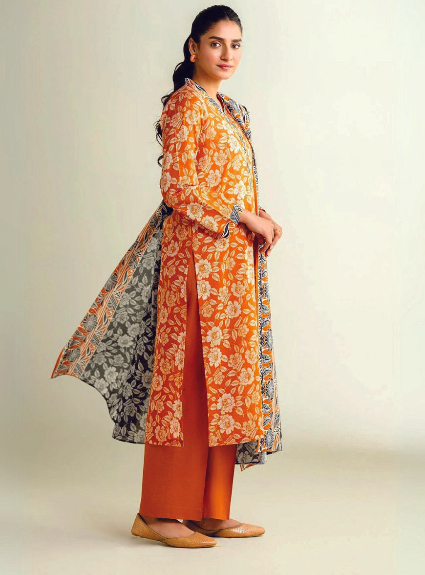 Kayseria Digital Printed Cambric Cotton 3PC