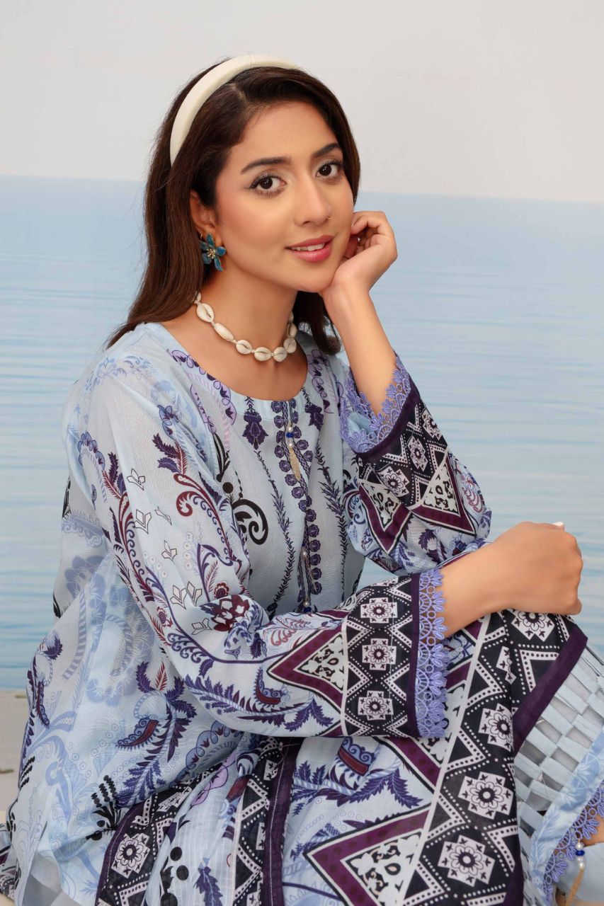 Fabiha By Feroza Digital Printed Lawn 3PC
