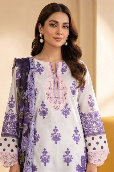 Maahru By Anaya Noor Digital Printed Lawn With Patches 3PC