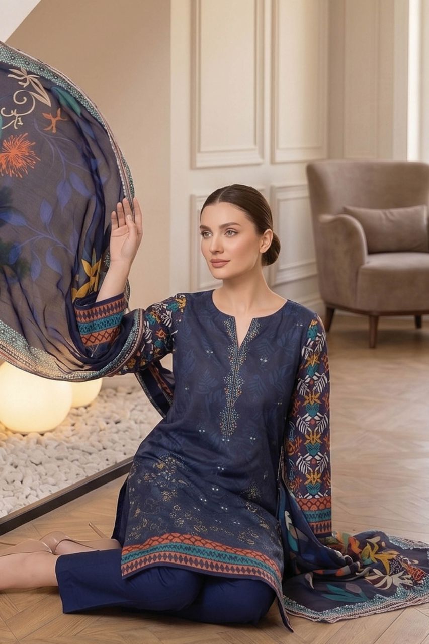 Ravish By Anaya Noor Printed & Emb Lawn 3PC