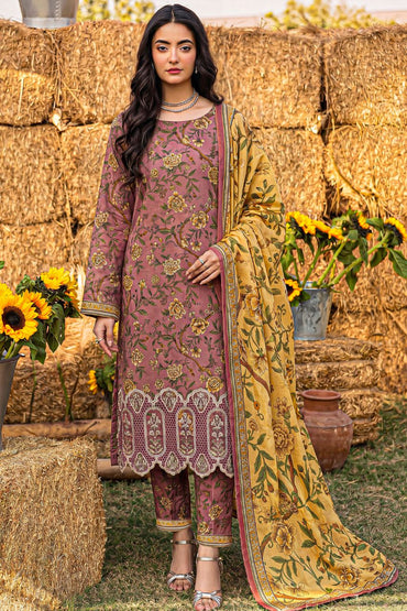 Rameen By Anaya Noor Printed & Laser Cutwork Emb Lawn 3PC