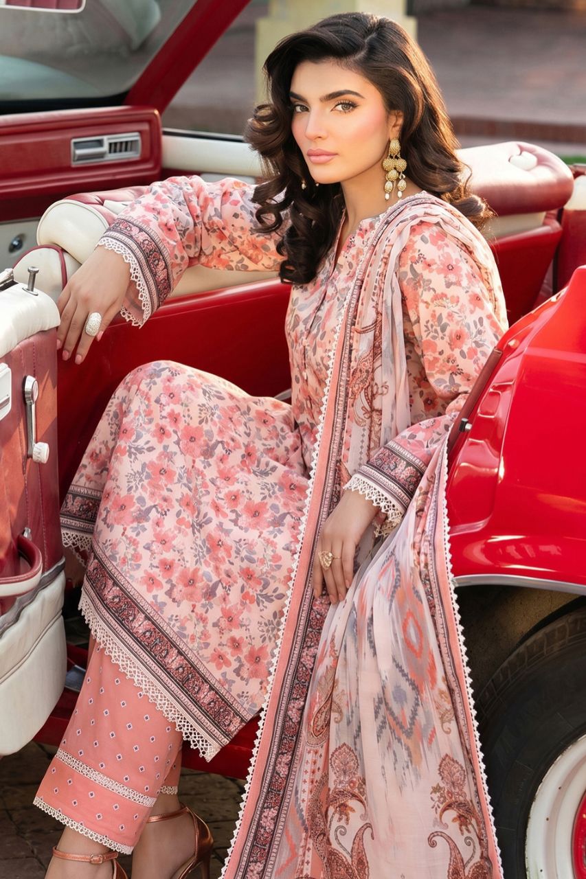 Reemse Digital Printed Banadora Lawn 3PC