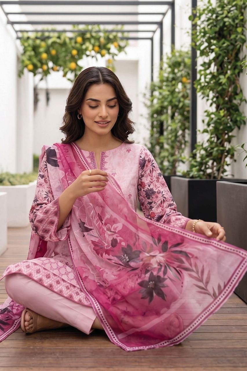 Ravish By Anaya Noor Printed & Emb Lawn 3PC