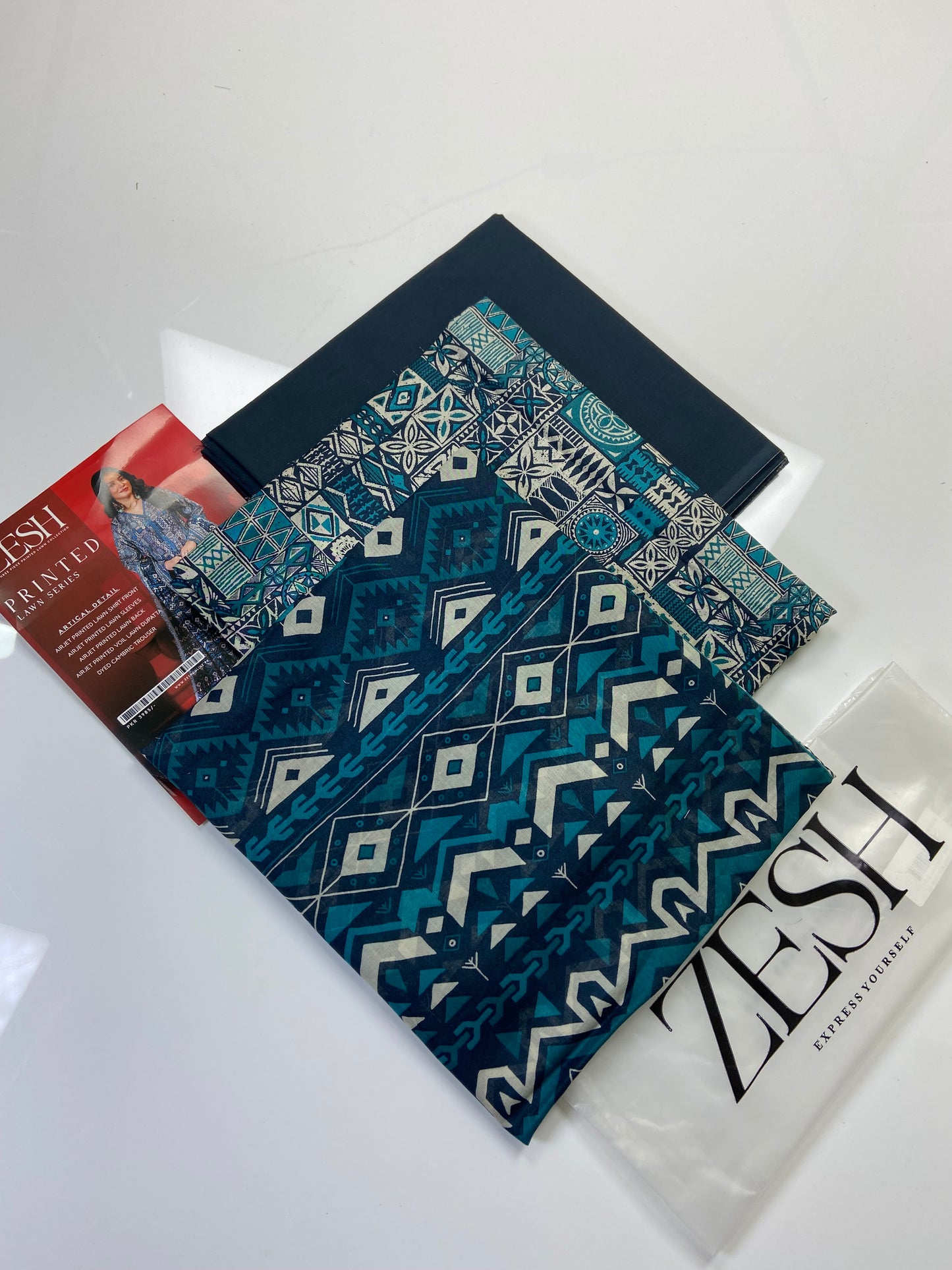 Zesh Airjet Printed Lawn 3-PC
