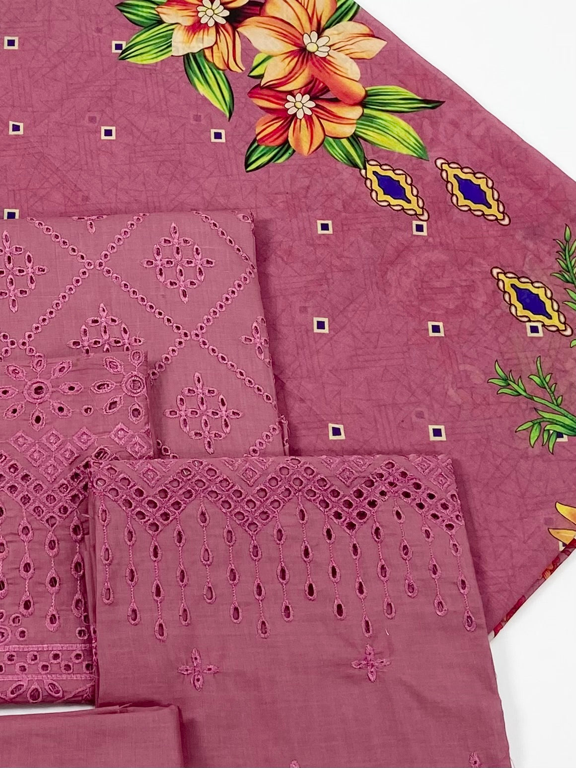 Adan's Libas Embroidered Lawn 3-PC