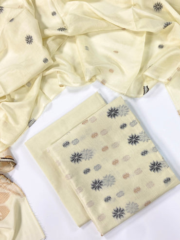 Anaya Noor Self Jacquard Lawn Collection 3PC