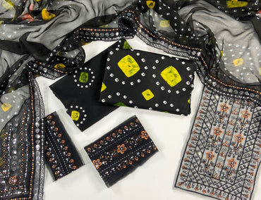 Aneelas Embroiderd & Digital Printed Lawn 3PC