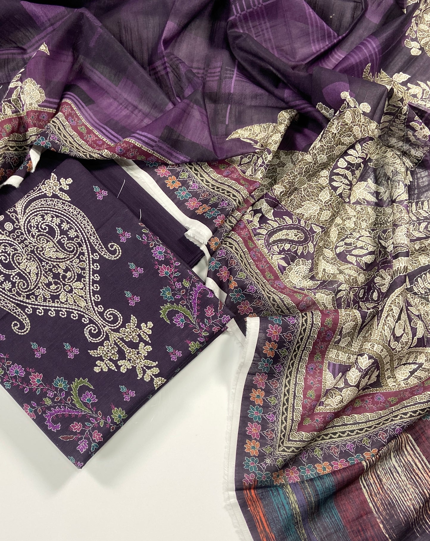 Mausummery Digital Printed Khaddar 3PC