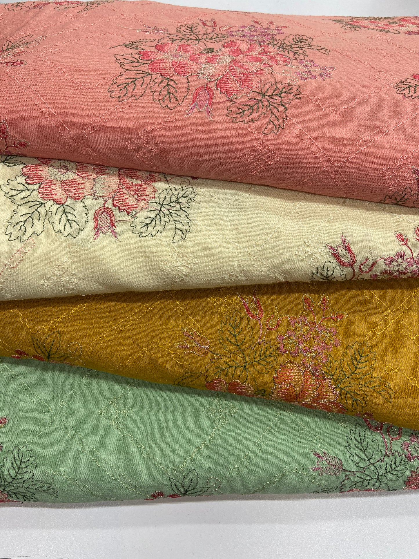 Pack of 4 – Bareeze Style Embroidered Karandi Fabric 2-PC