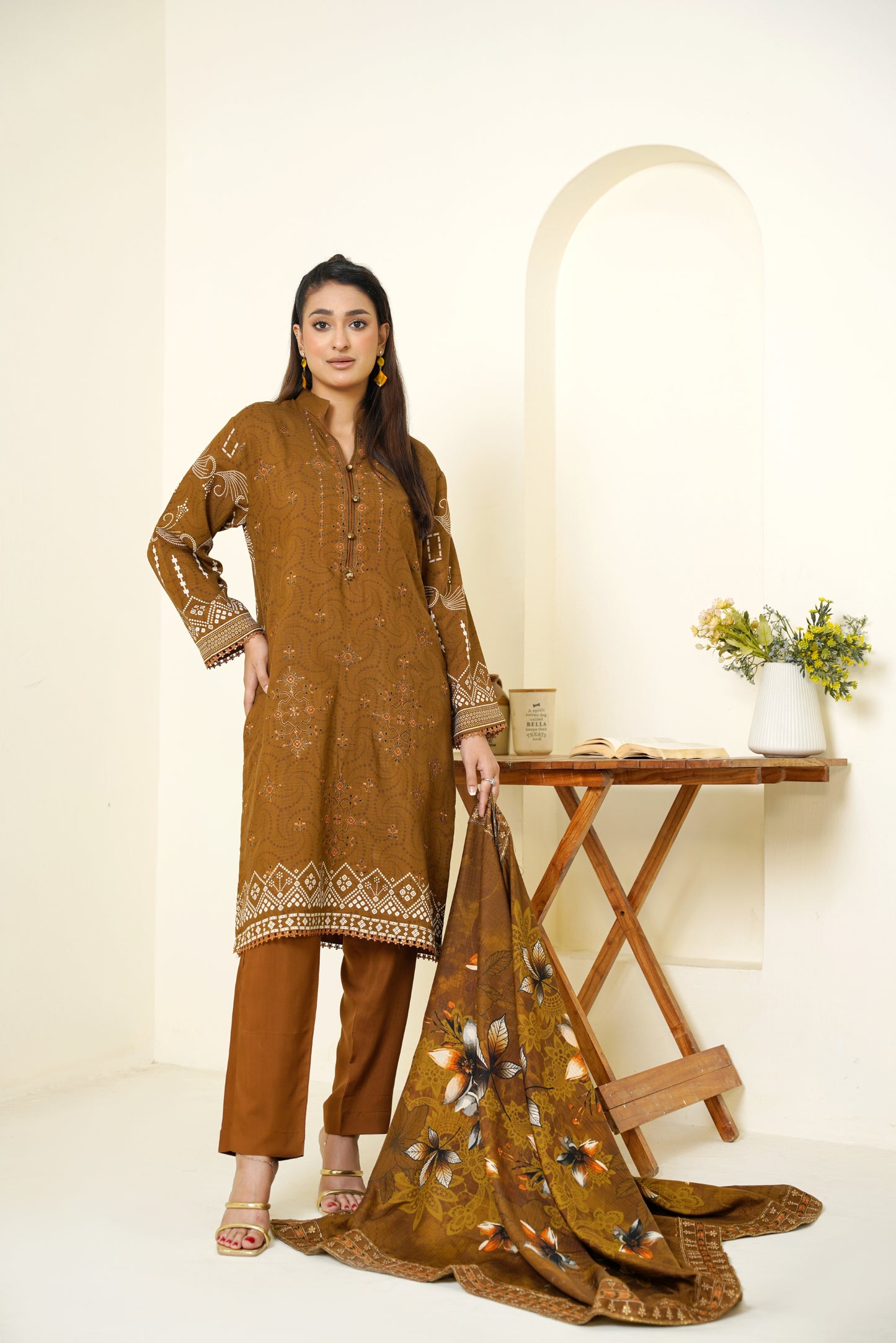 Narm o Nafees By Anaya Noor Embroidered Viscose 3PC