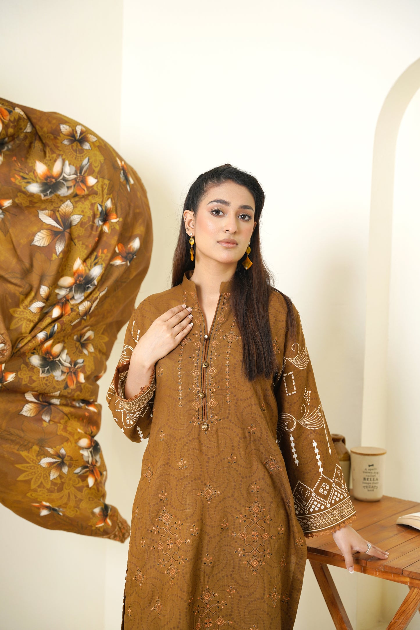 Narm o Nafees By Anaya Noor Embroidered Viscose 3PC
