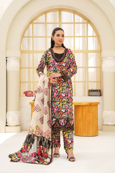 Jashn-e-Baharan By Anaya Noor Emb & Digital Printed Lawn 3PC