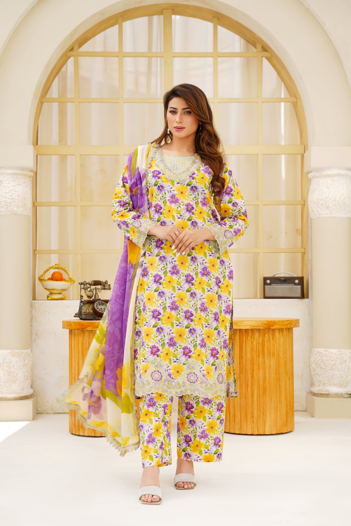 Jashn-e-Baharan By Anaya Noor Emb & Digital Printed Lawn 3PC