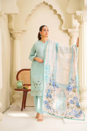 Virsa By Anaya Noor Chikenkari Lawn With Aplic 3PC