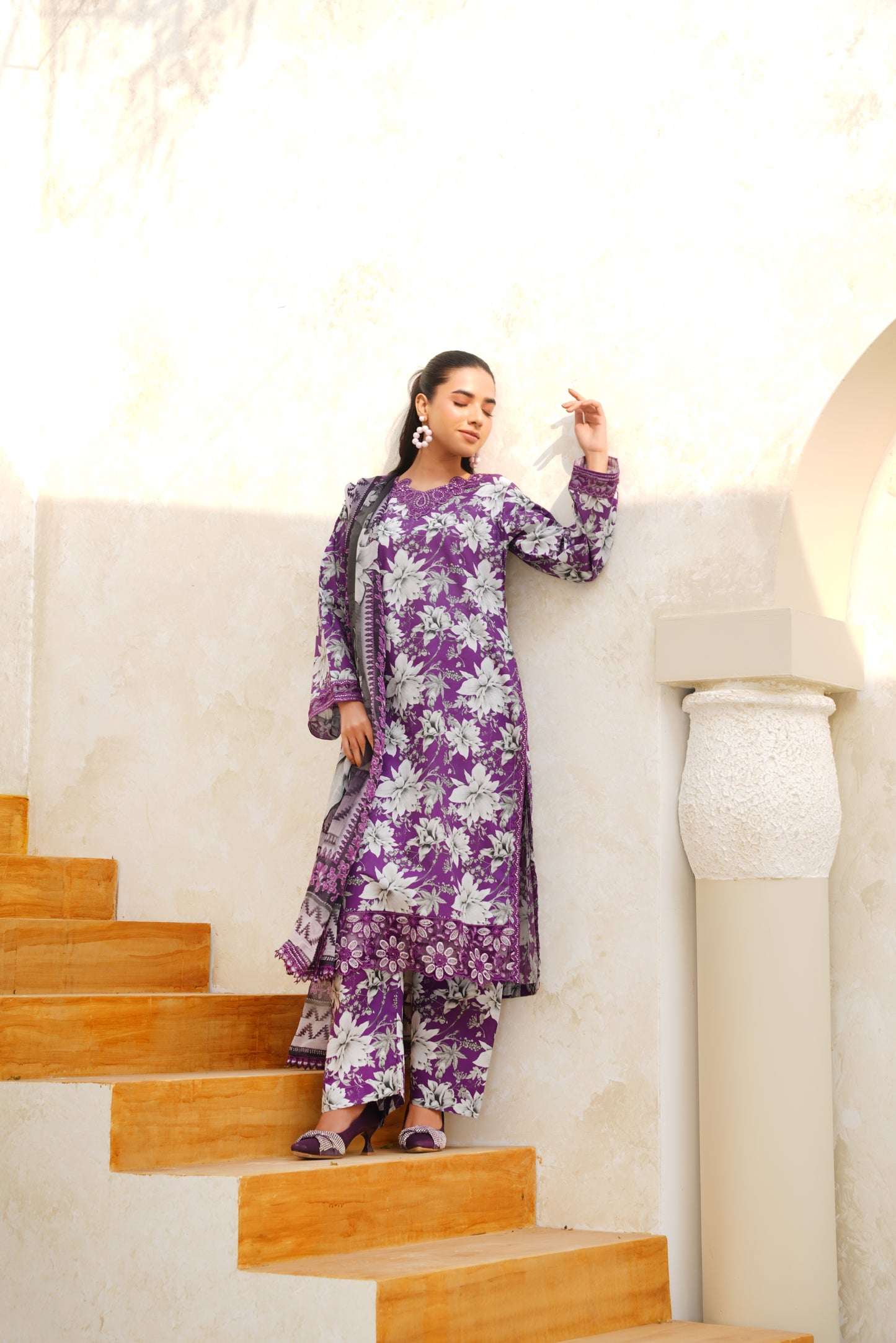 Jashn-e-Baharan By Anaya Noor Emb & Digital Printed Lawn 3PC