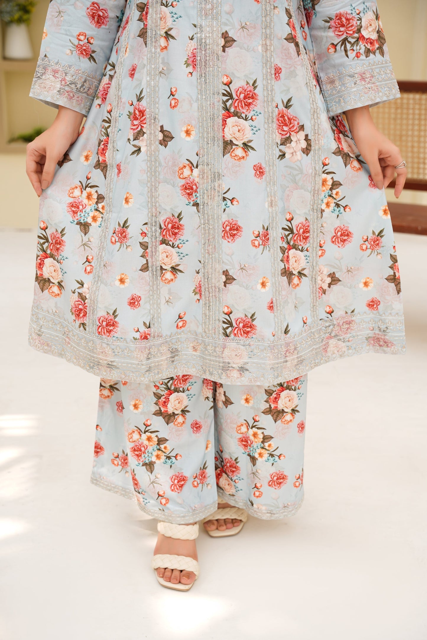 Embroidered Linen 3PC