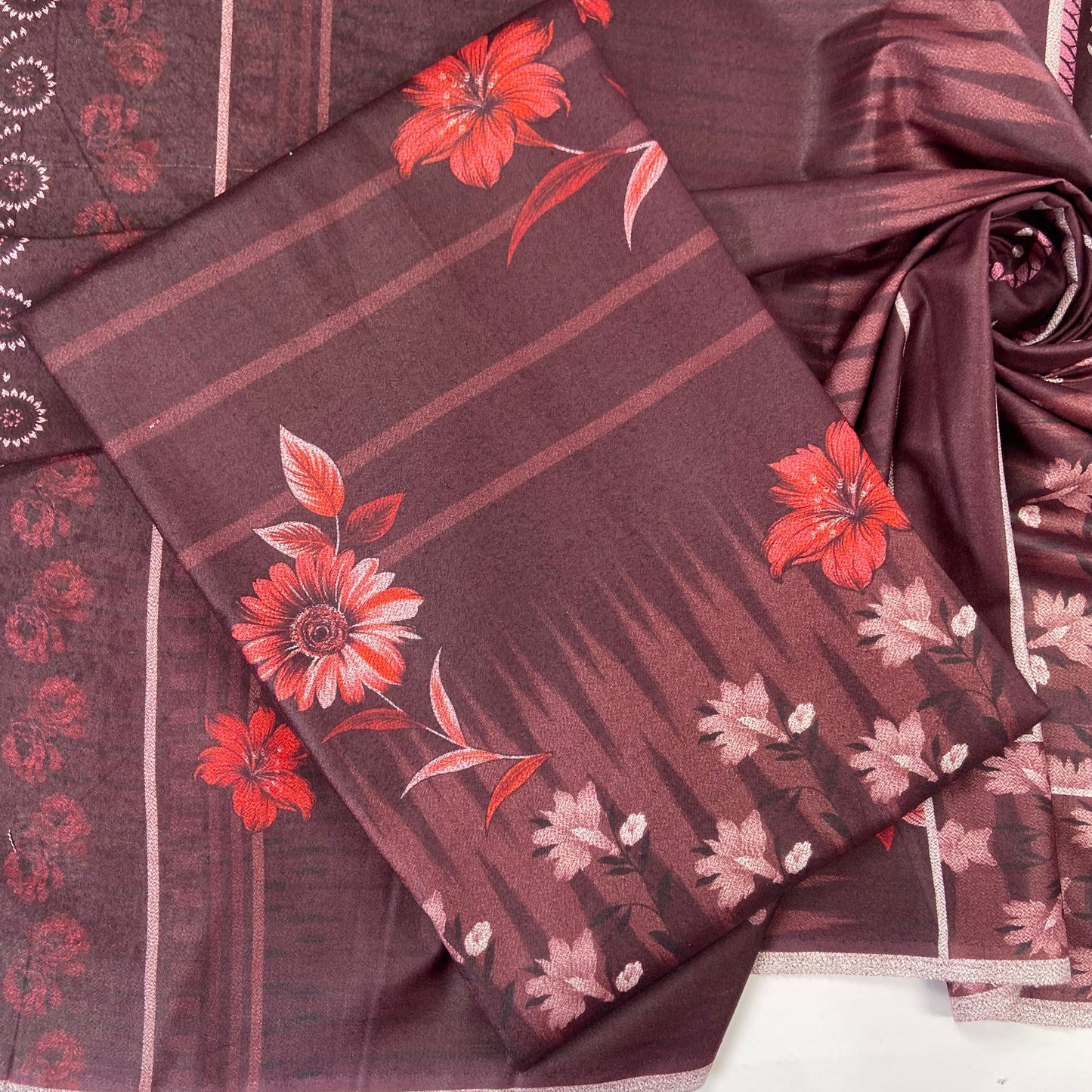 Digital Printed Wool Dhanak-Shirt