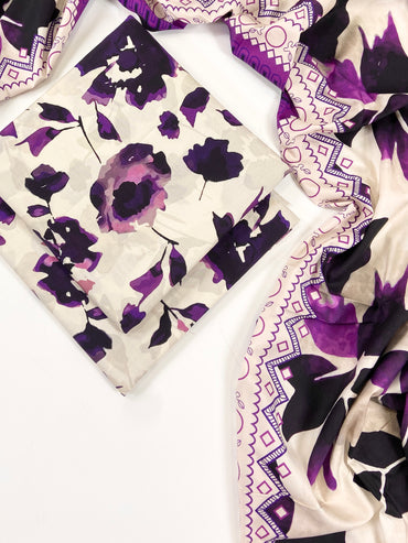 Mix Brand German Linen Printed 3PC