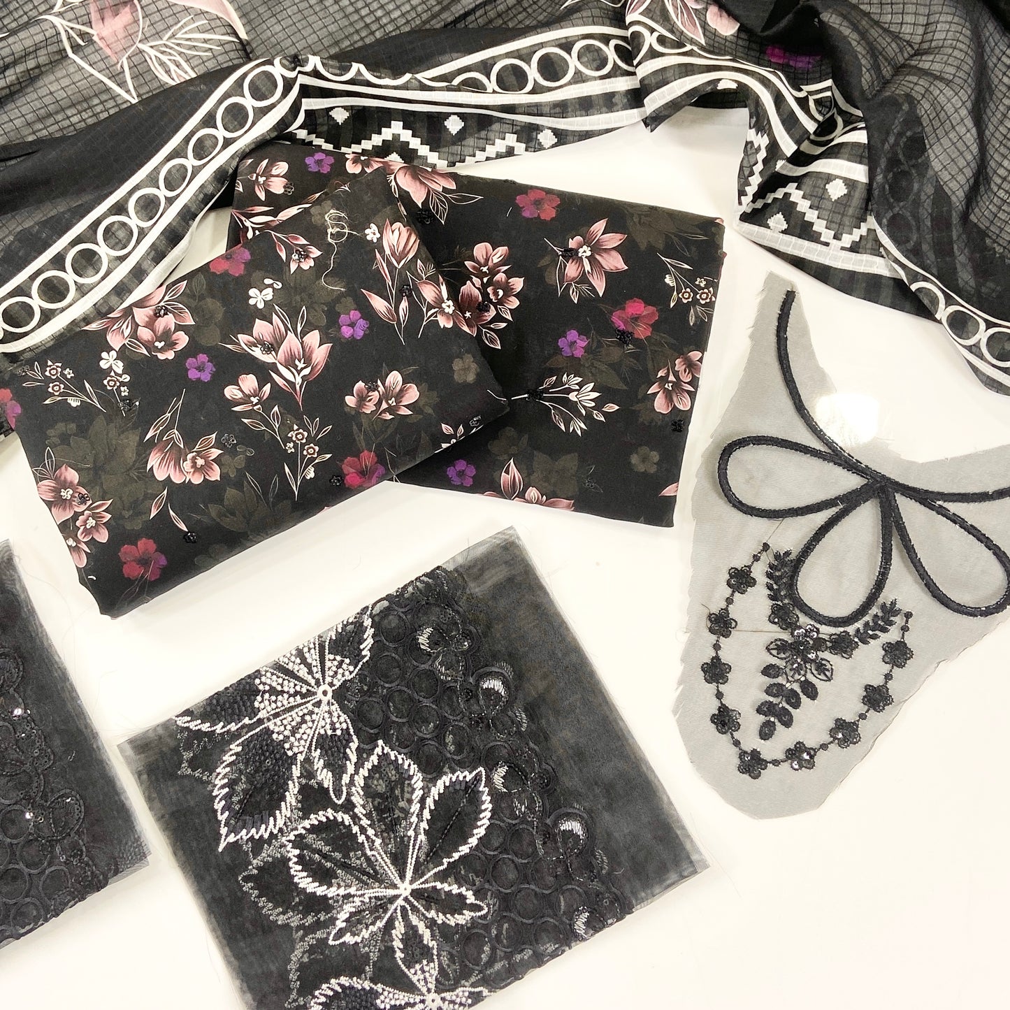 Parizad By Anaya Noor Digital Printed With Sequins Patches 3-PC