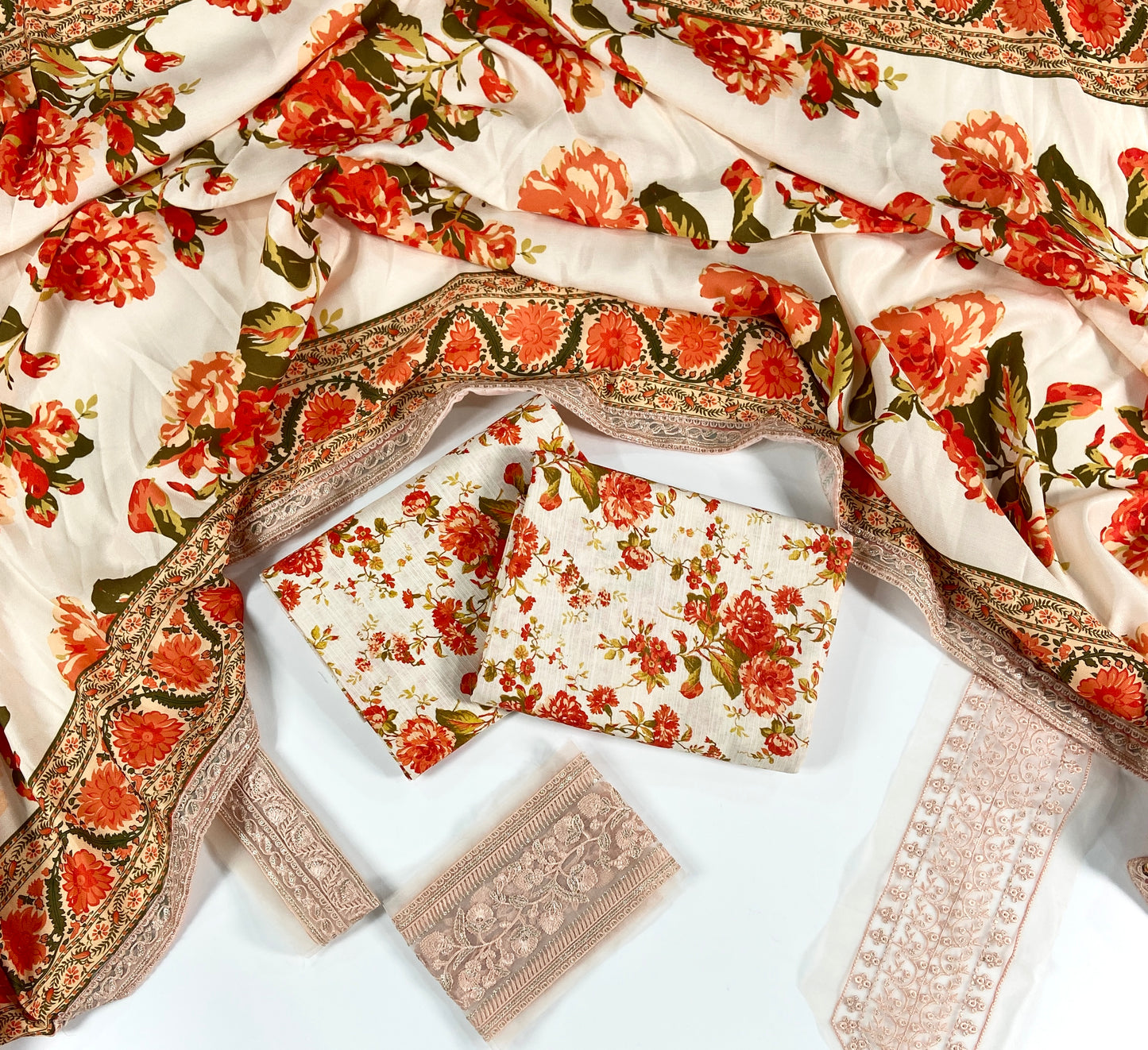 Sheenora Printed Slub Khaddar With Emb Patches 3PC