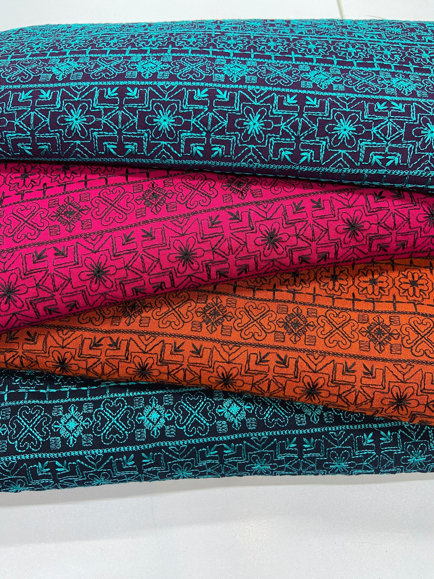Pack of 4 – Bareeze Style Embroidered Karandi Fabric 2-PC