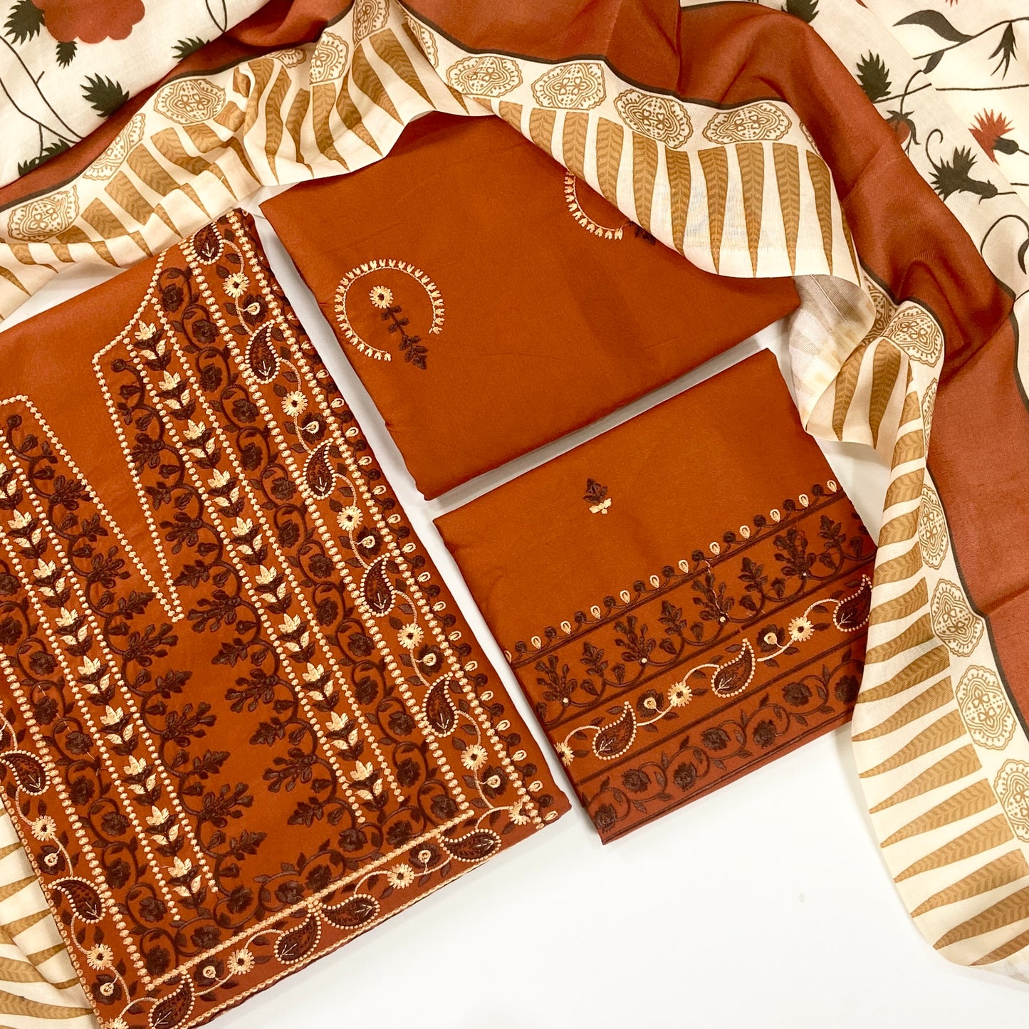 Zara Shahjahan Luxury Emb Dhanak Marina 3PC