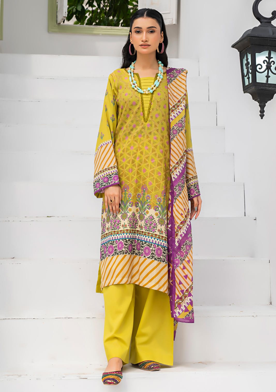 Safanoor Digital Printed Lawn 3-PC