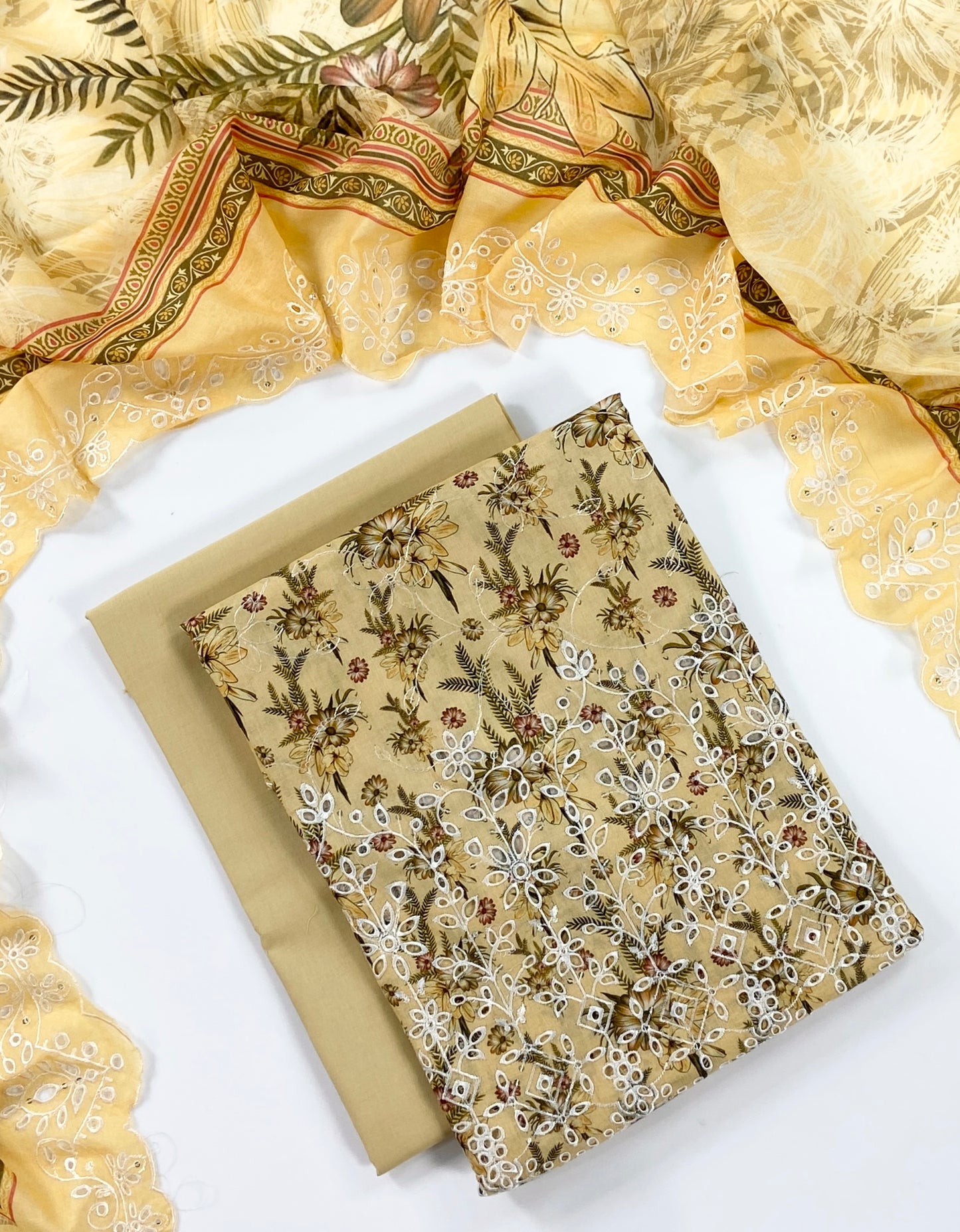 Almeerah By Anaya Noor Digital and Emb Lawn Booring Daman 3PC