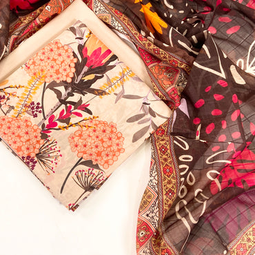 Anaya Noor Digital Printed Bana Dora Lawn 3PC