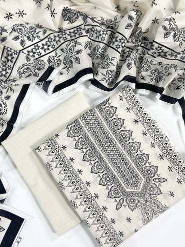 Mashaim Digital Printed Lawn 3PC