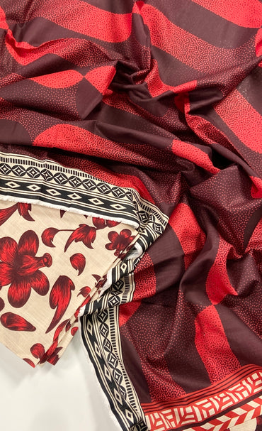 Belleza Digital Printed Khaddar 3PC