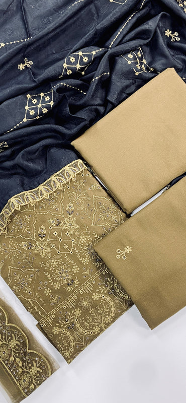Maria B Luxury Embroidered Dhanak 3PC