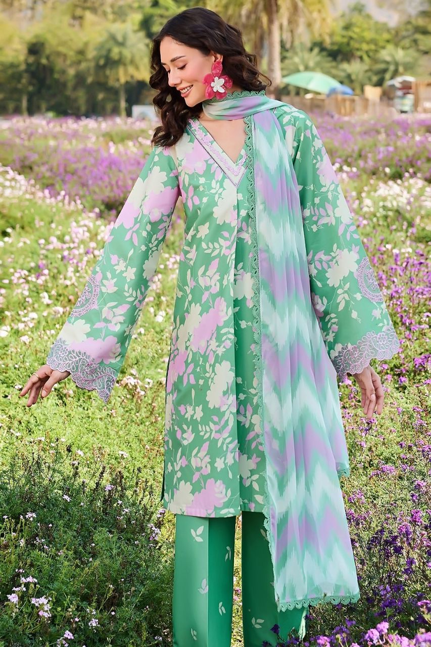 Farasha Digital Printed Lawn 3PC