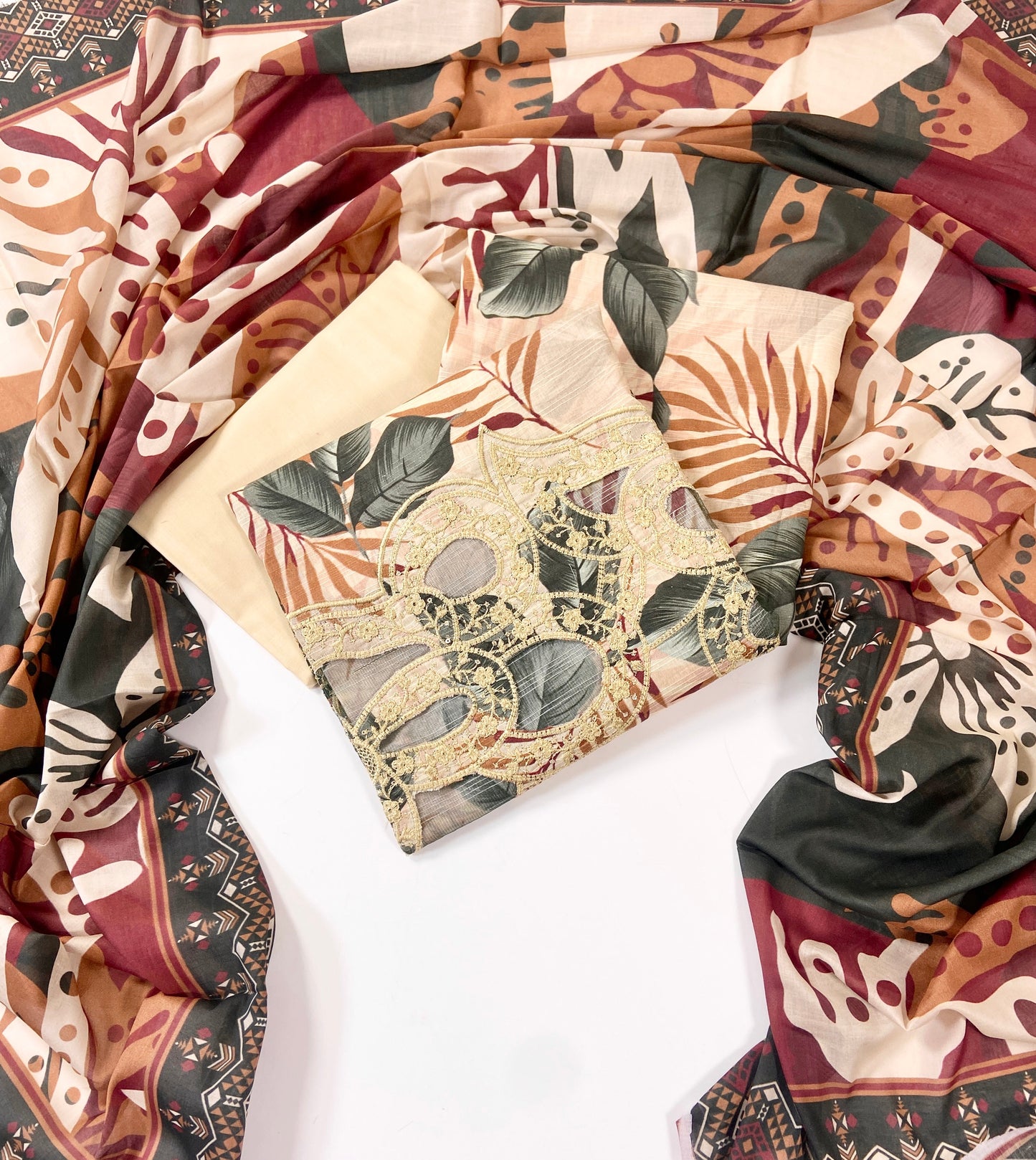 Anaya Noor Printed Bana Dora Lawn 3PC