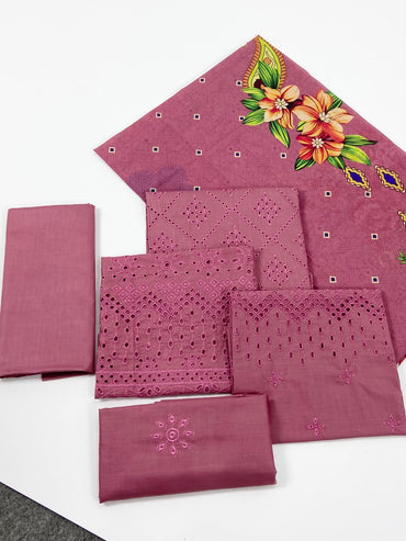 Adan's Libas Embroidered Lawn 3-PC