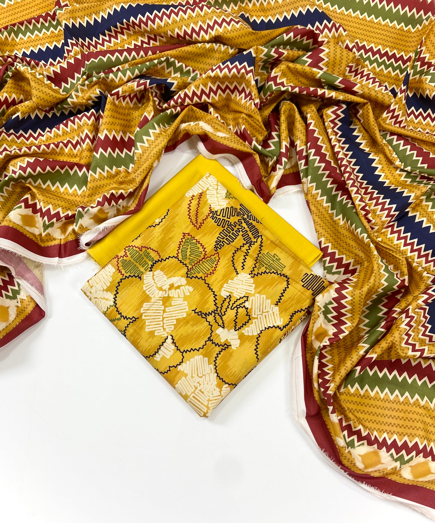 Sapphire Digital Printed Linen 3-PC