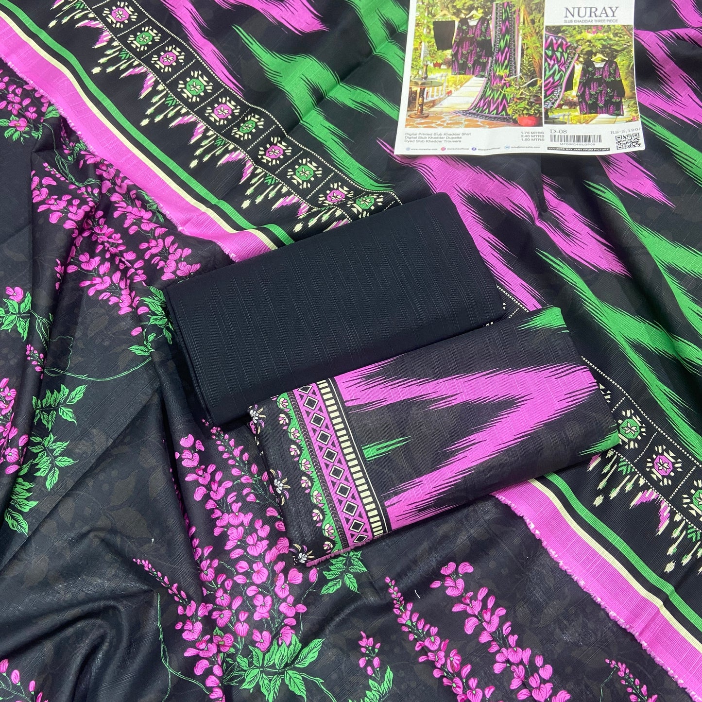 Nuray By Murashe Slub Khaddar 3PC
