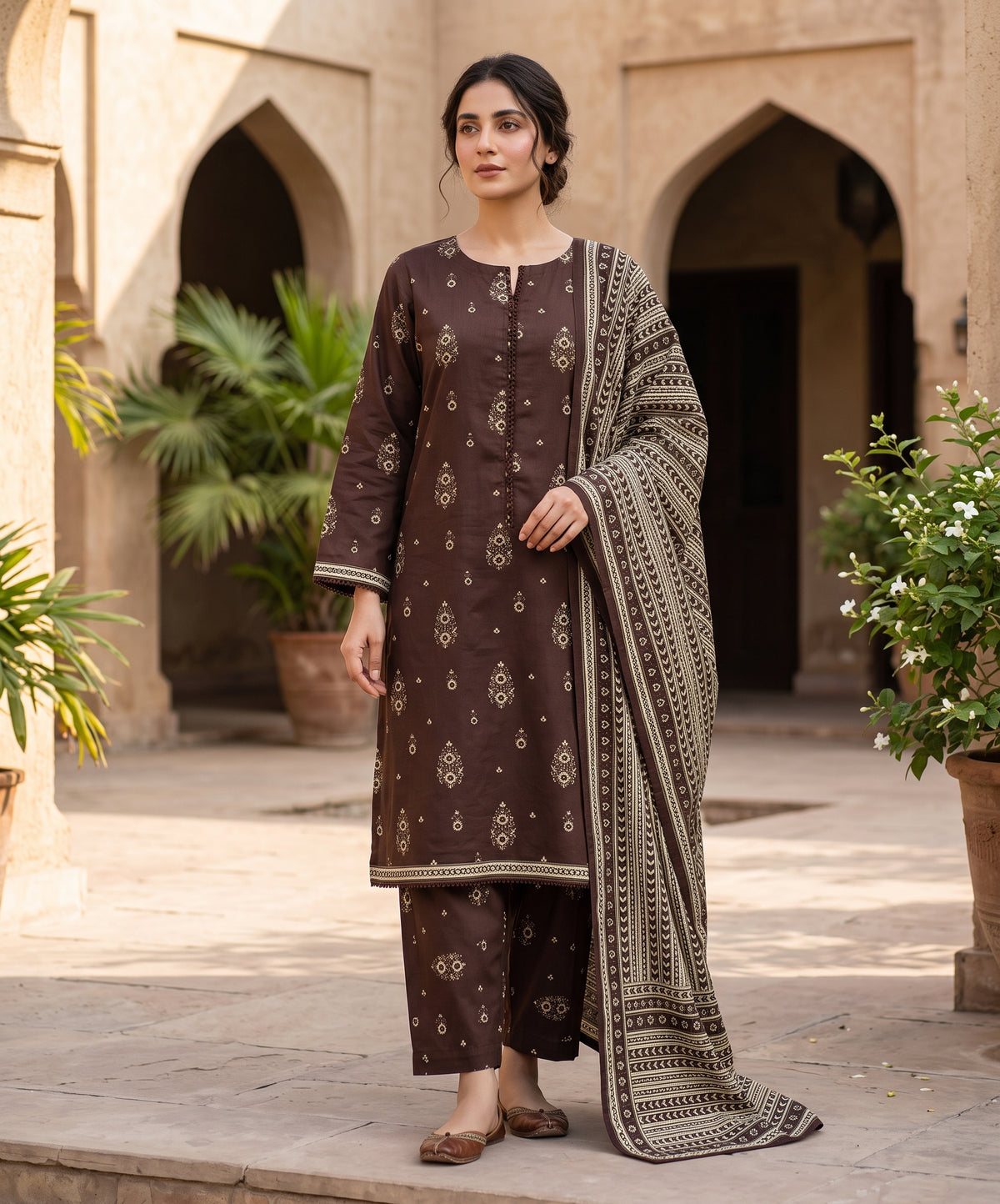 Narmin By Narkins Digital Printed Khaddar 3PC