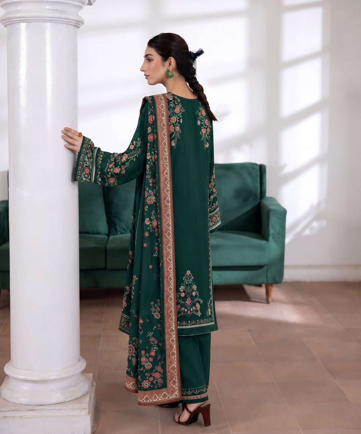 Aenna By Shanaya Digital Printed Corduroy Khaddar 3PC