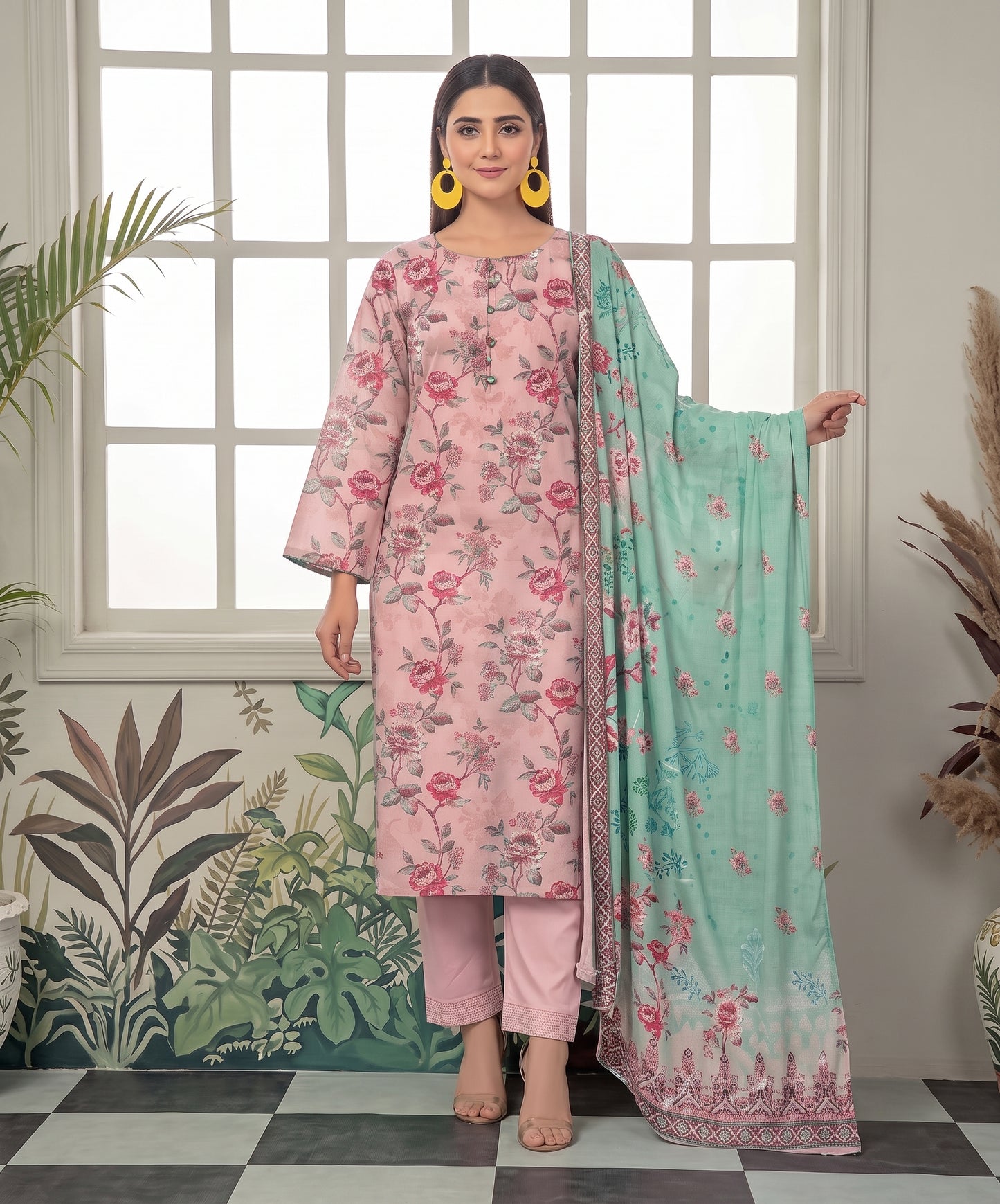 Baroque Digital Printed Lawn 3PC