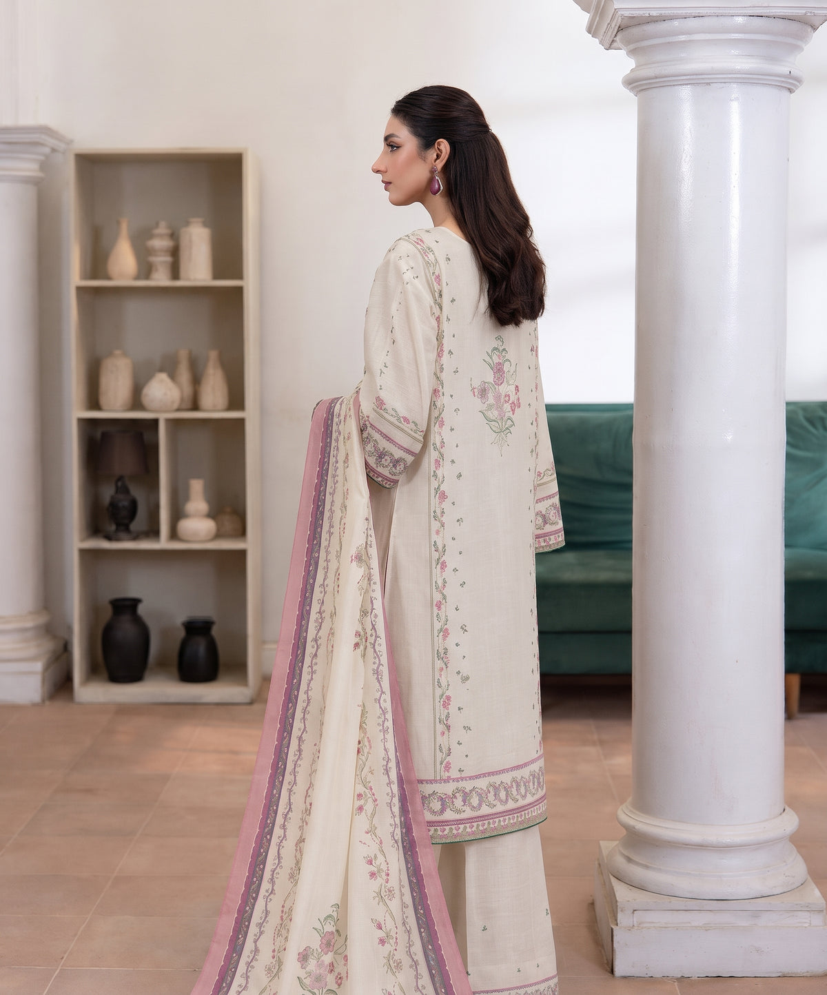 Aenna By Shanaya Digital Printed Corduroy Khaddar 3PC