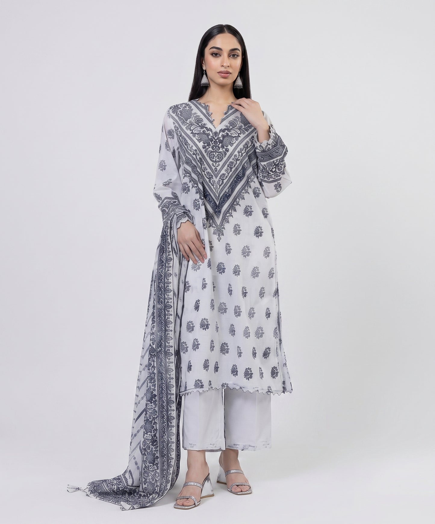 Khaadi Digital Printed Lawn 3PC