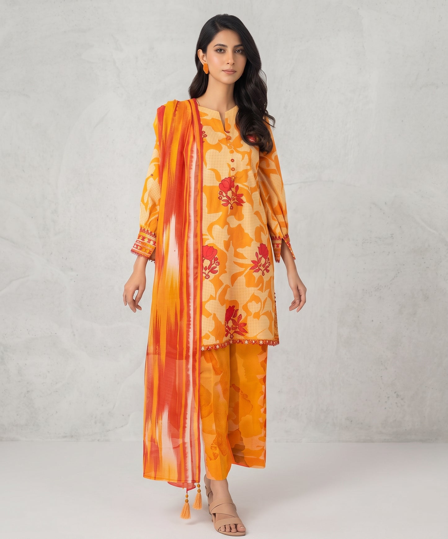 Alkaram Studio Digital Printed Lawn 3PC