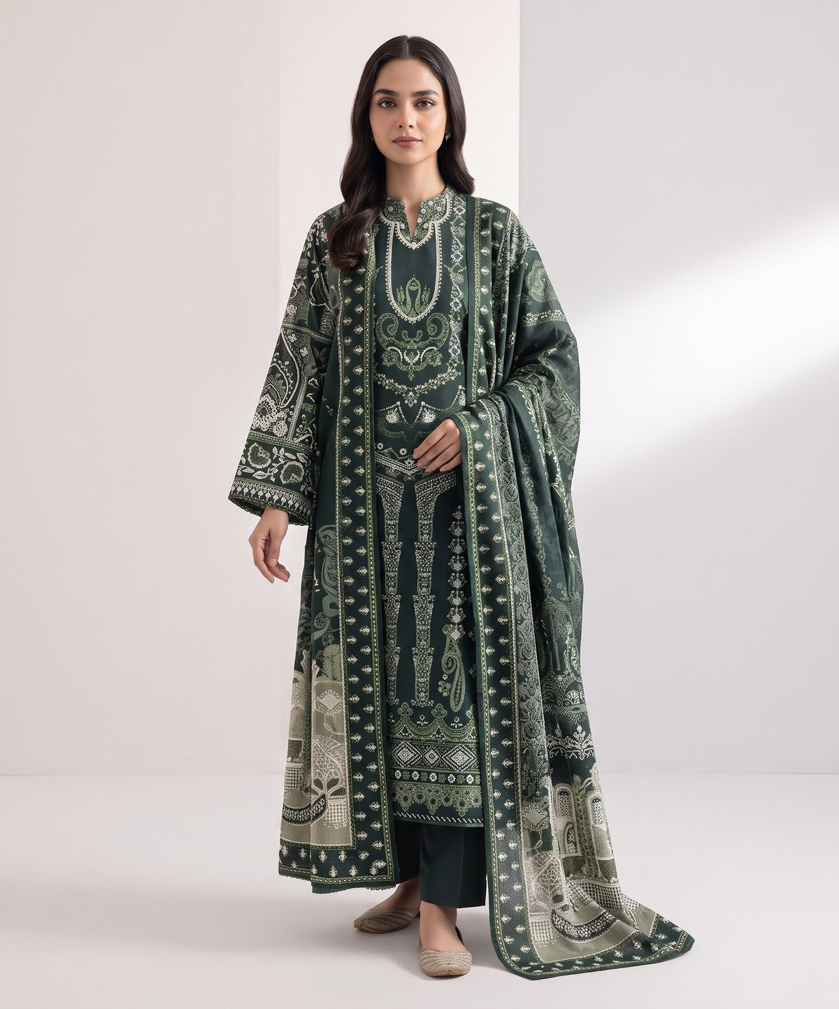 Sapphire Digital Printed Khaddar 3PC