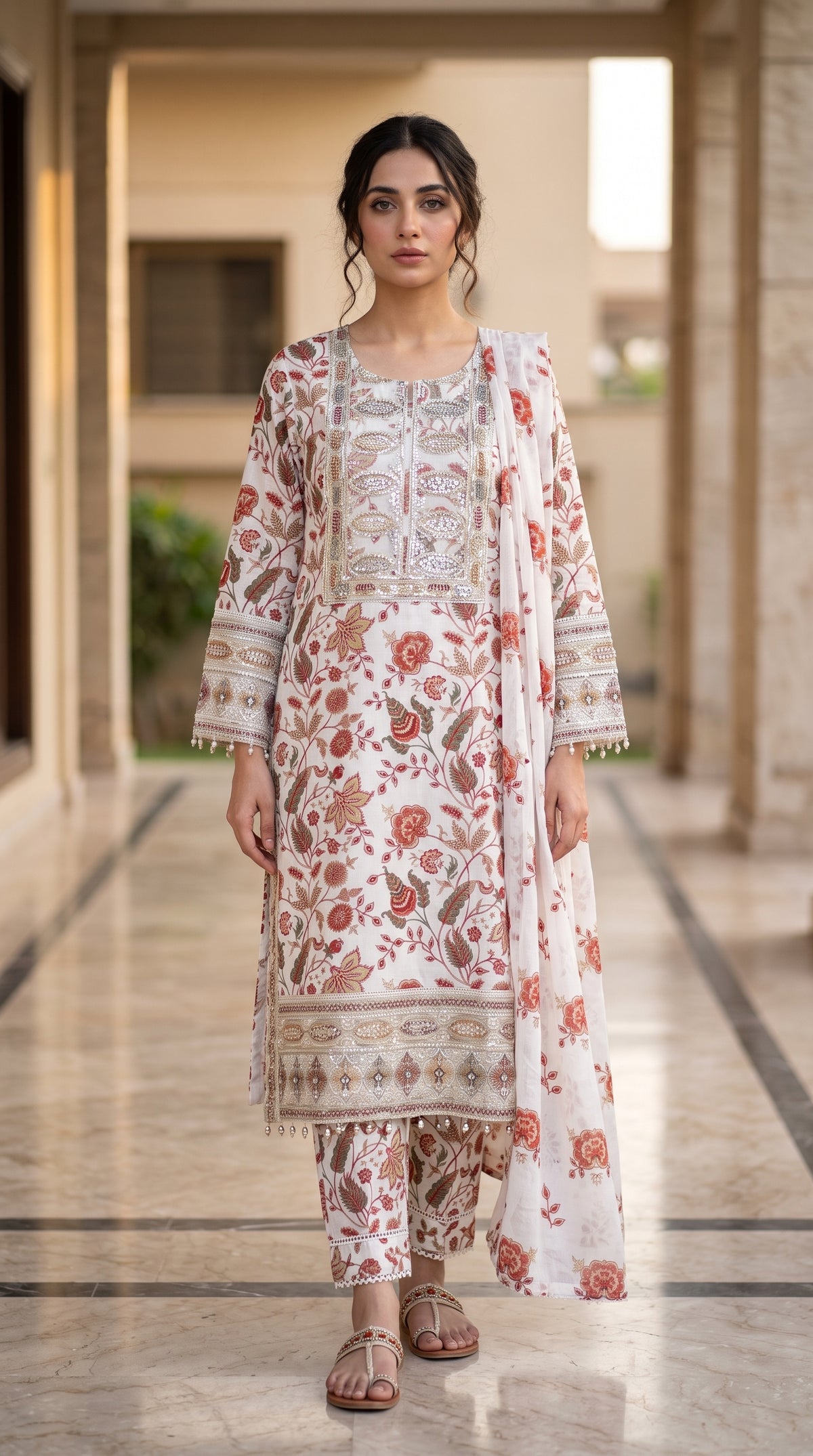 Imrozia Risen Premium Stitched Bana Dora Viscose 3PC