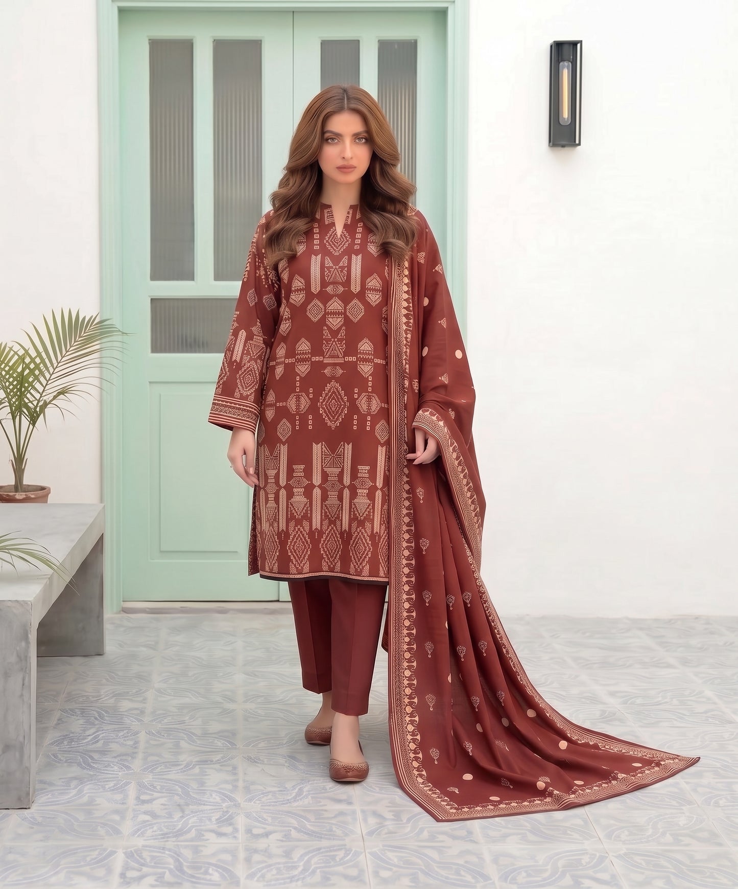 Nisha Designer Digital Printed Lawn 3PC