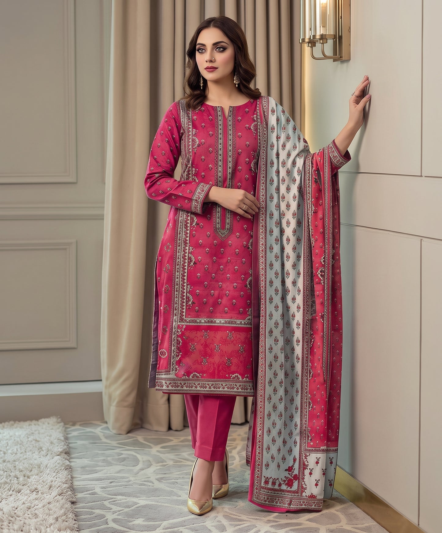 Bareeza Summer Digital Printed Lawn 3PC