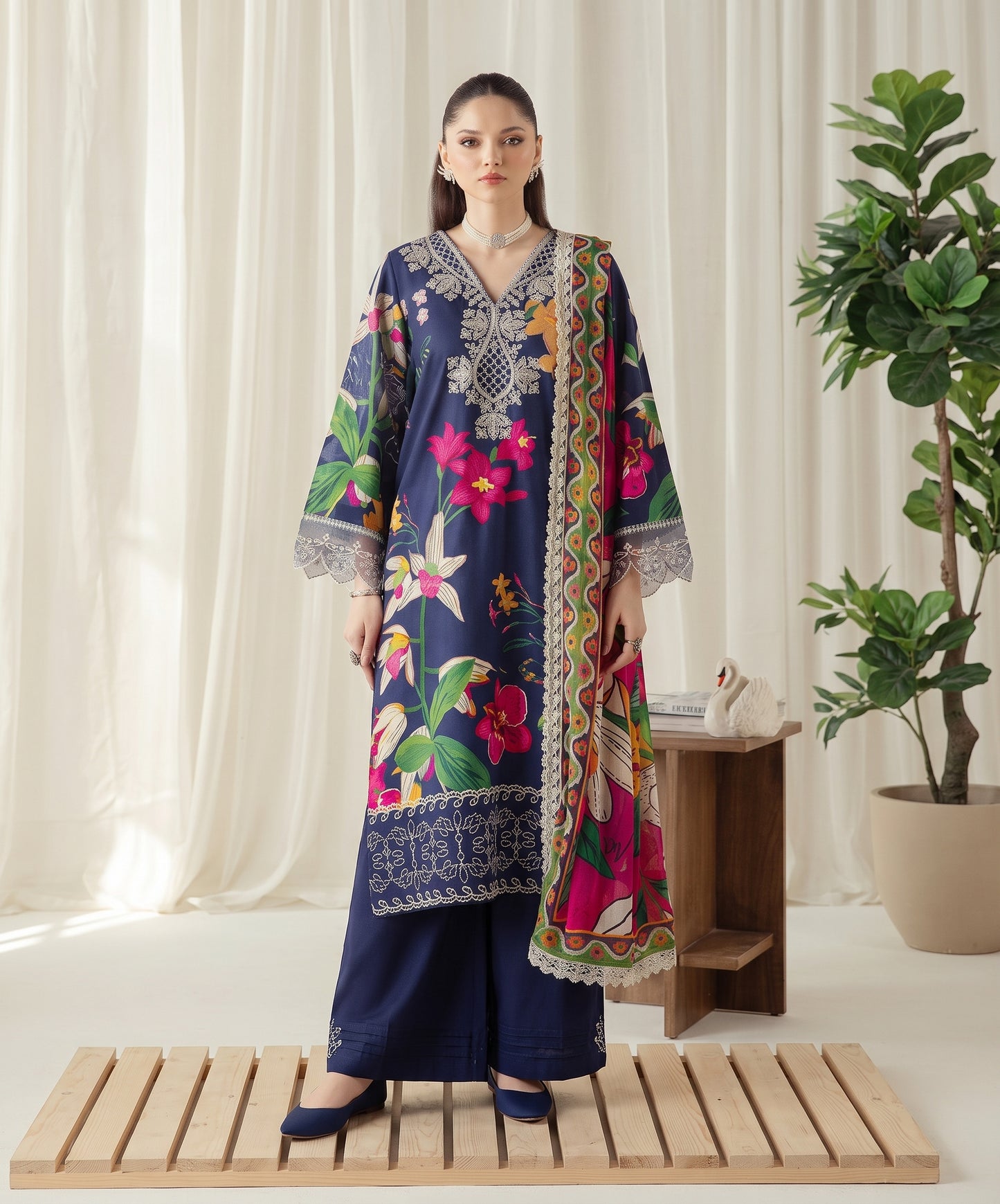 Zyrah By Naqsh Digital Printed Filament Viscose 3PC